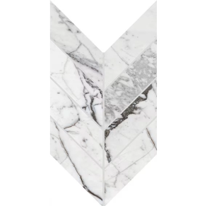 Pearl Arabesque Chevron - porcelain tile